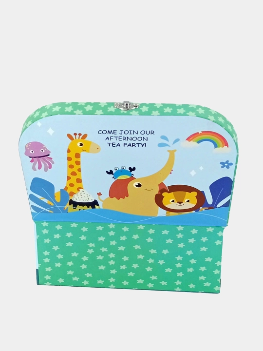 Bolalar uchun "Hello Kitty" metall choy servizi, chamadonchada