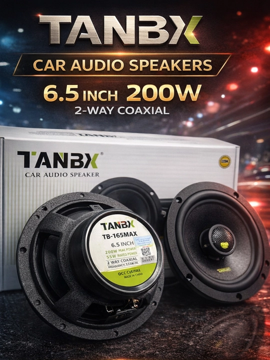 TANBX TB-T65MAX avtomobil kolonkalari, 6,5" 16 sm, 200 Vt, koaksial