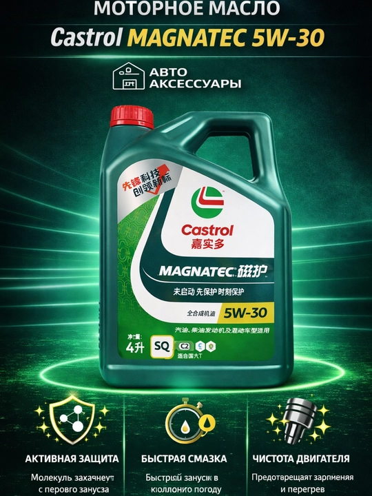 Моторное масло Castrol Magnatec 5W-30, Гонконг - 