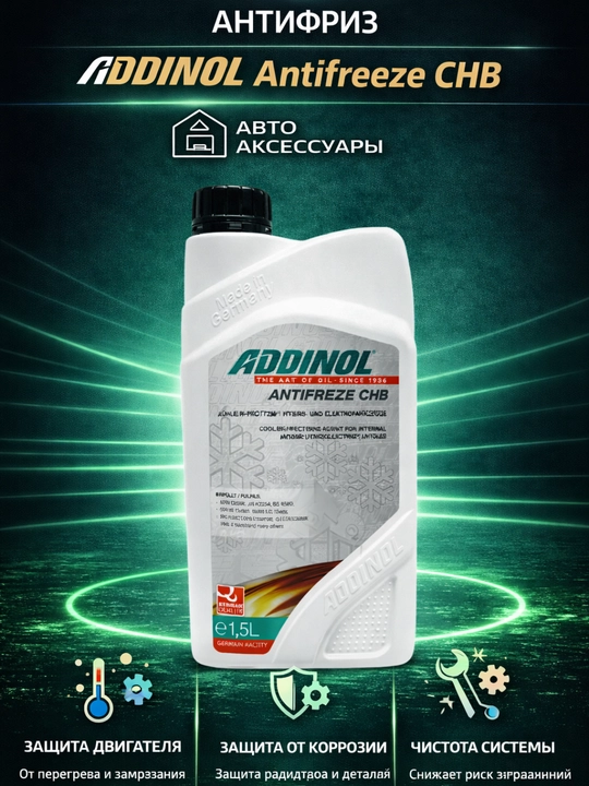 Антифриз ADDINOL, произведено в Германии - 