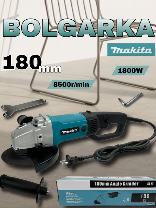 Bolgarka professional silliqlash mashinasi, 180 mm, 6 xil tezlikda ishlovchi MAKITA-18005 - 