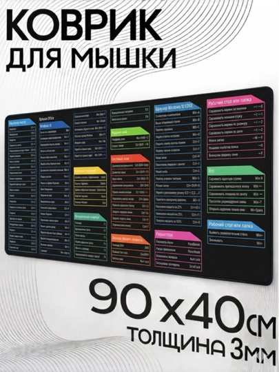 Коврик для мыши, карта мира, коврик для мыши, компьютерный 90x40 см, 3 мм