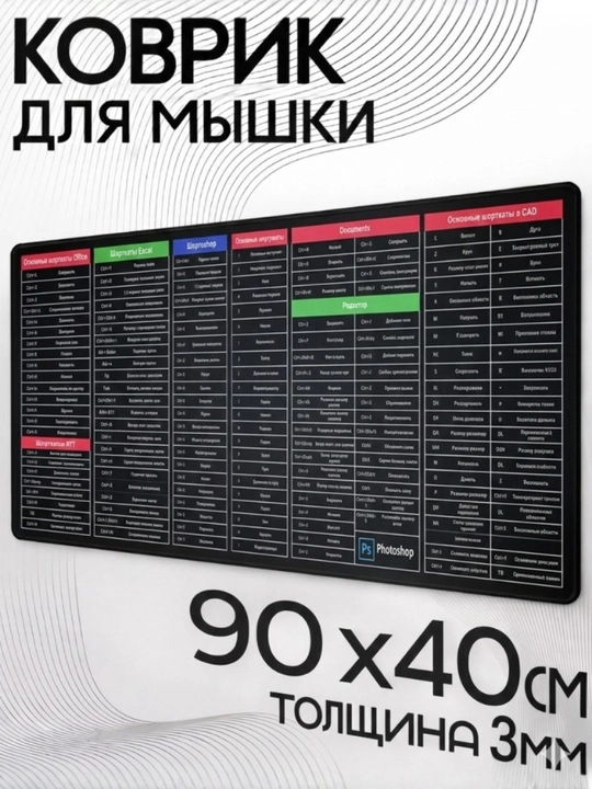 Коврик для мыши, карта мира, коврик для мыши, компьютерный 90x40 см, 3 мм