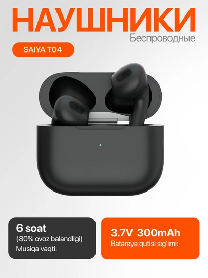 Беспроводные наушники Saiya — Bluetooth 6.0, ENC шумоподавление, 15 м дальность - 