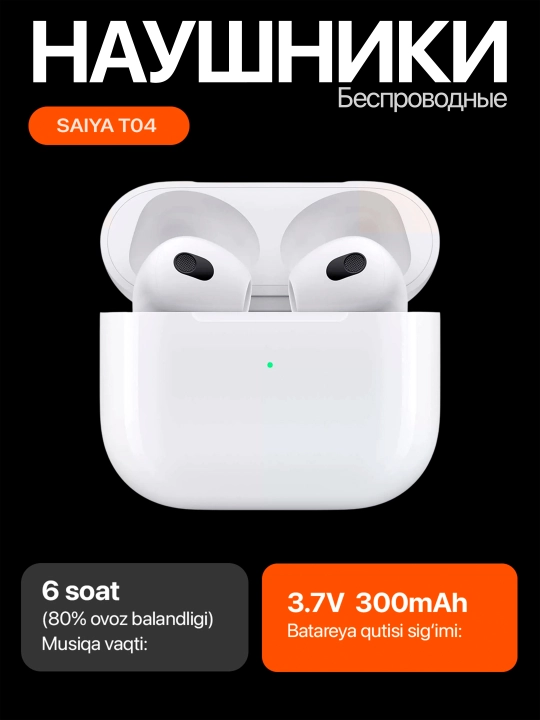 Беспроводные наушники Saiya — Bluetooth 6.0, ENC шумоподавление, 15 м дальность - 