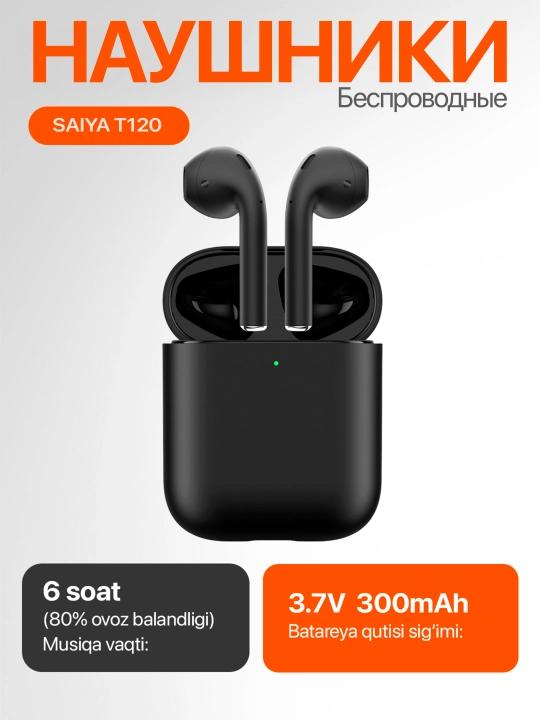 Беспроводные наушники Saiya — Bluetooth 6.0, ENC шумоподавление, 15 м дальность - 
