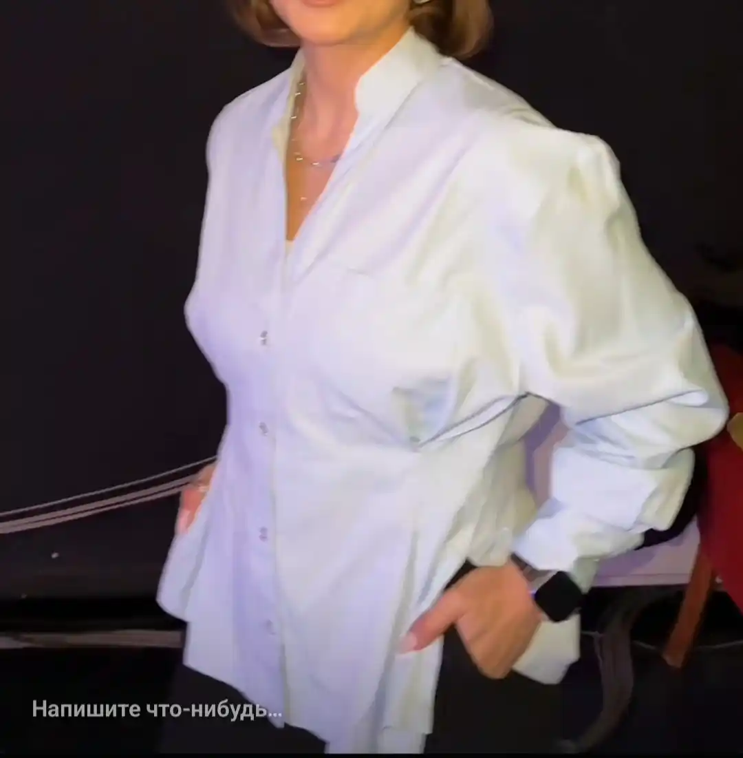 Klassik ayollar ko‘ylagi, uzun yengli, paxtadan, asosiy model