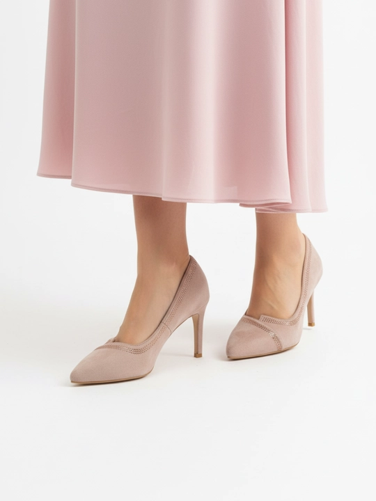 Ayollar uchun bordo rangli to‘qilgan poyabzal - 