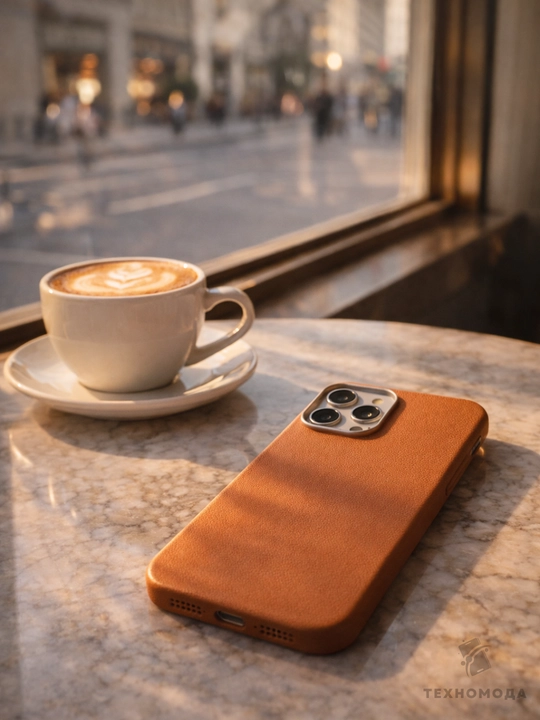 Чехол с кожаной текстурой для iPhone 11, 12, 13, 14, 15, 16 Plus, Mini, Pro, Pro Max - 