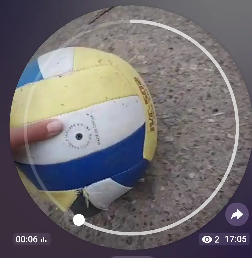 Voleybol to‘pi, mashg‘ulotlar uchun, ishirish ignasi sovg‘aga