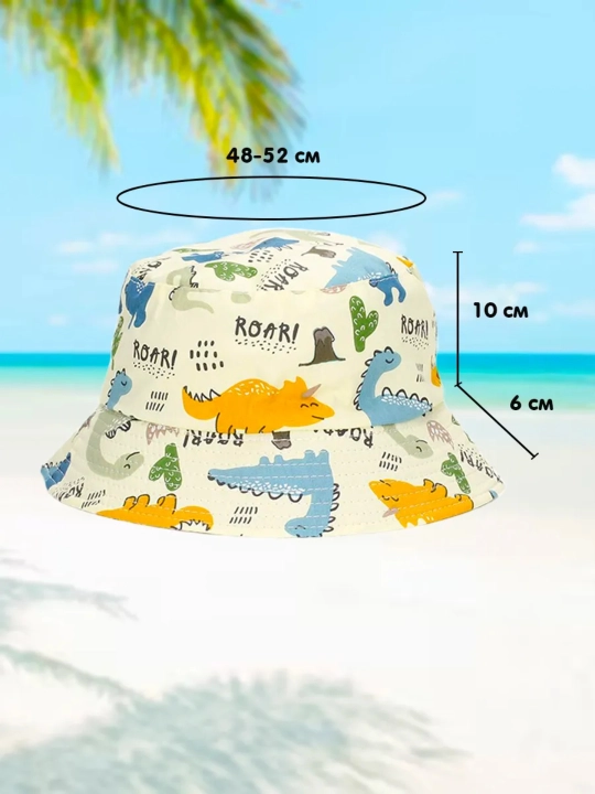 Панама для детей, летняя, хлопковая, защита от солнца, для мальчиков и девочек