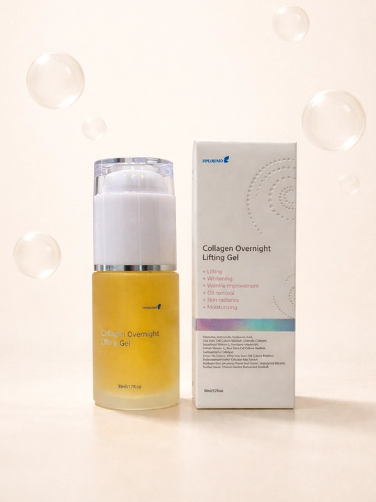 PPURINO Collagen Overnight Lifting Gel – ночной лифтинг-гель, с коллагеном для кожи лица - 
