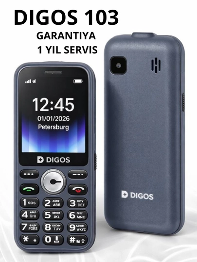 Кнопочный телефон DIGOS 103, есть 2 сим Imei зарегистрирован, есть зарядка, 1850мАч