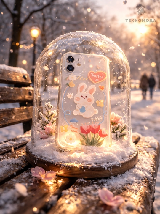 Прозрачный мягкий чехол для iPhone