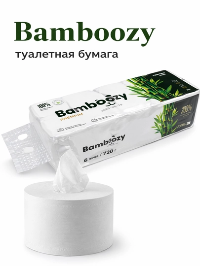 Туалетная бумага Bumaga, 4-слойная, мягкая и гигиеничная, 10 штук, Китай, Bamboozy — MISSS-BAMBOOZI-БЕЛЫЙ