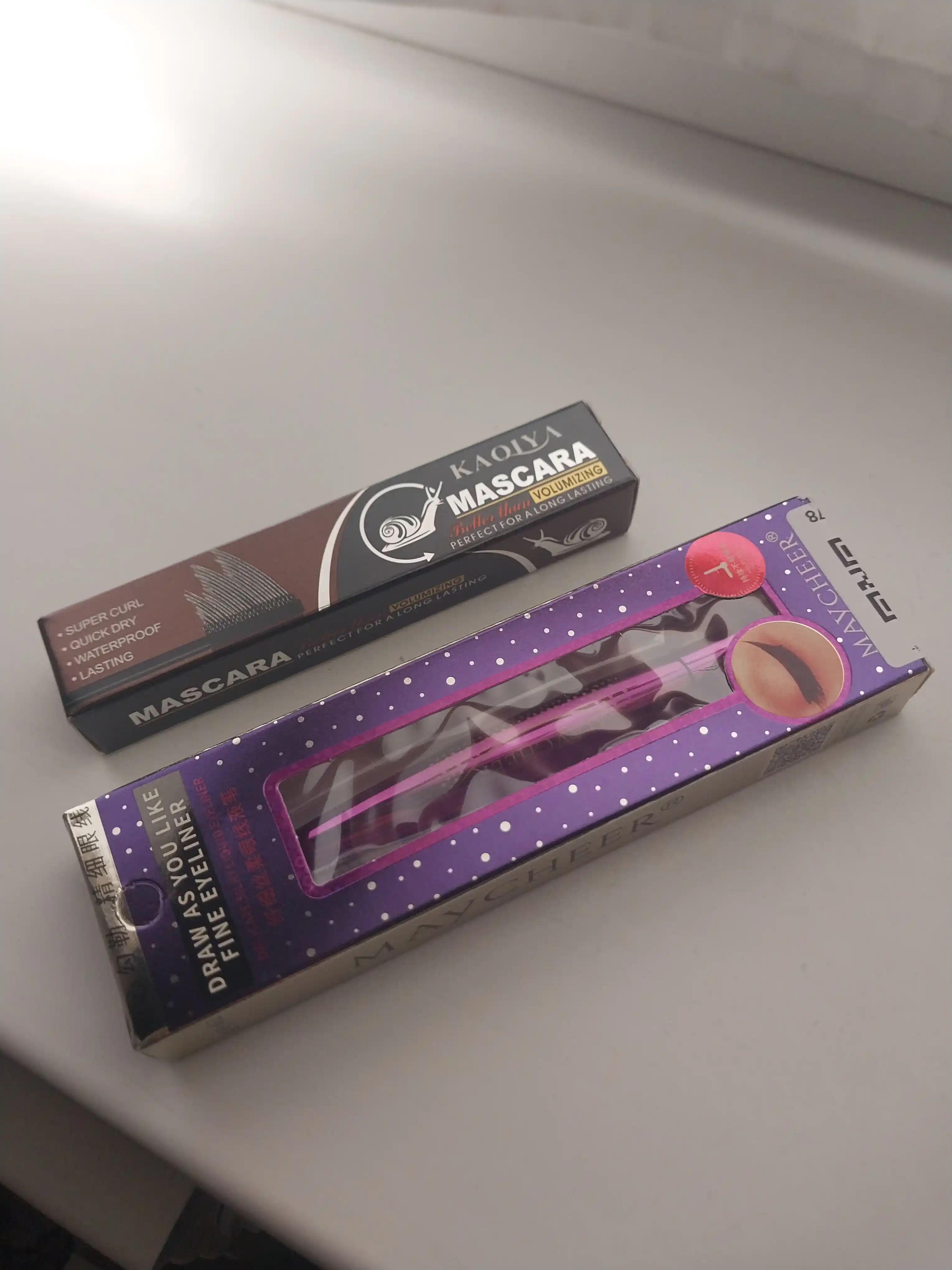Подводка для глаз Maycheer, водостойкая, точная линия, черный eyeliner