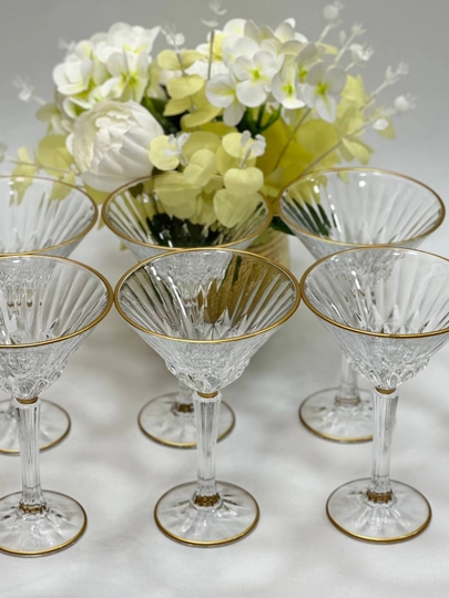 Fujerlar va martini to‘plami, 6 dona, 6 kishilik