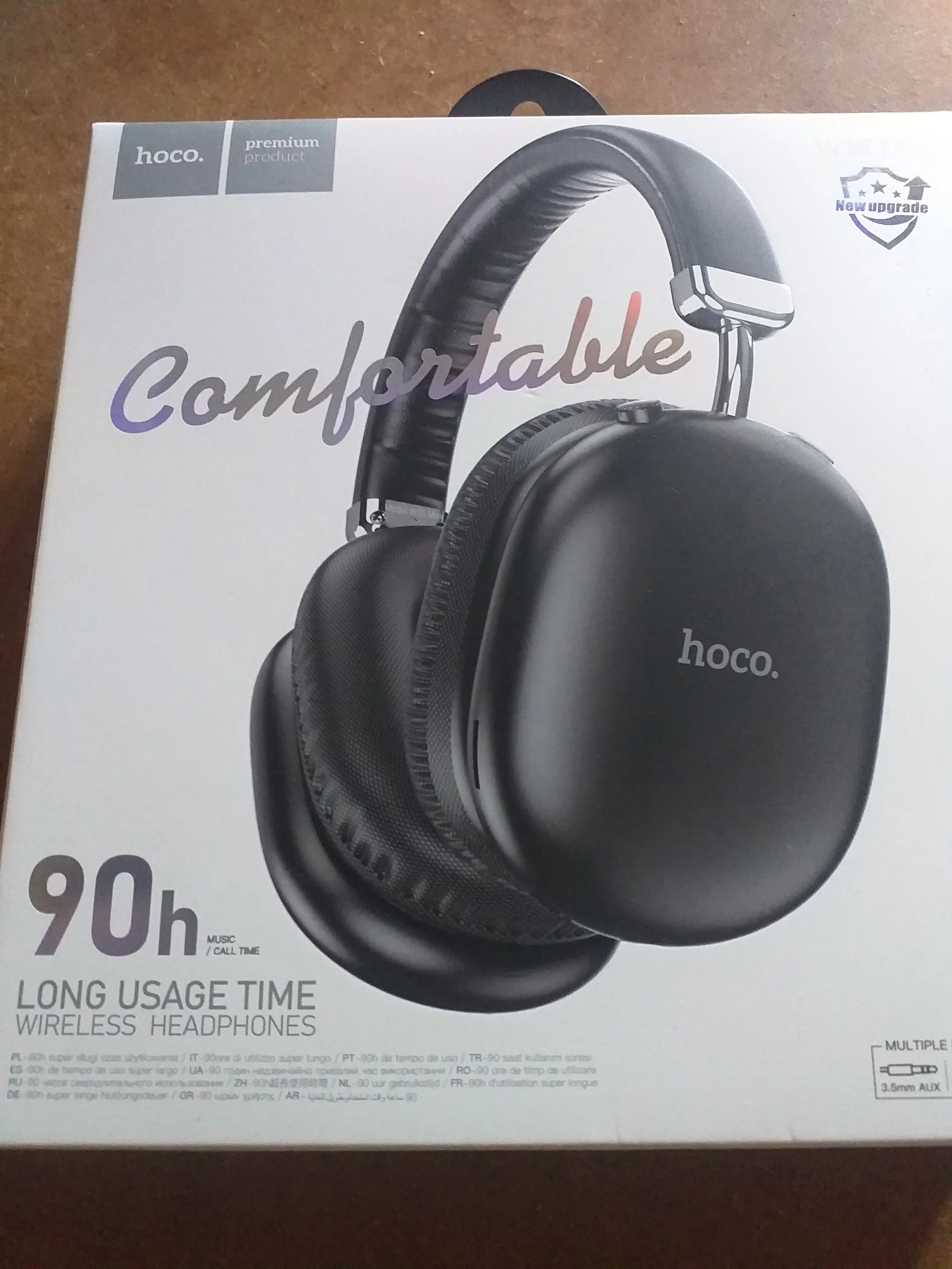 Беспроводные наушники Hoco W35 MAX, с микрофоном, большие и полноразмерные