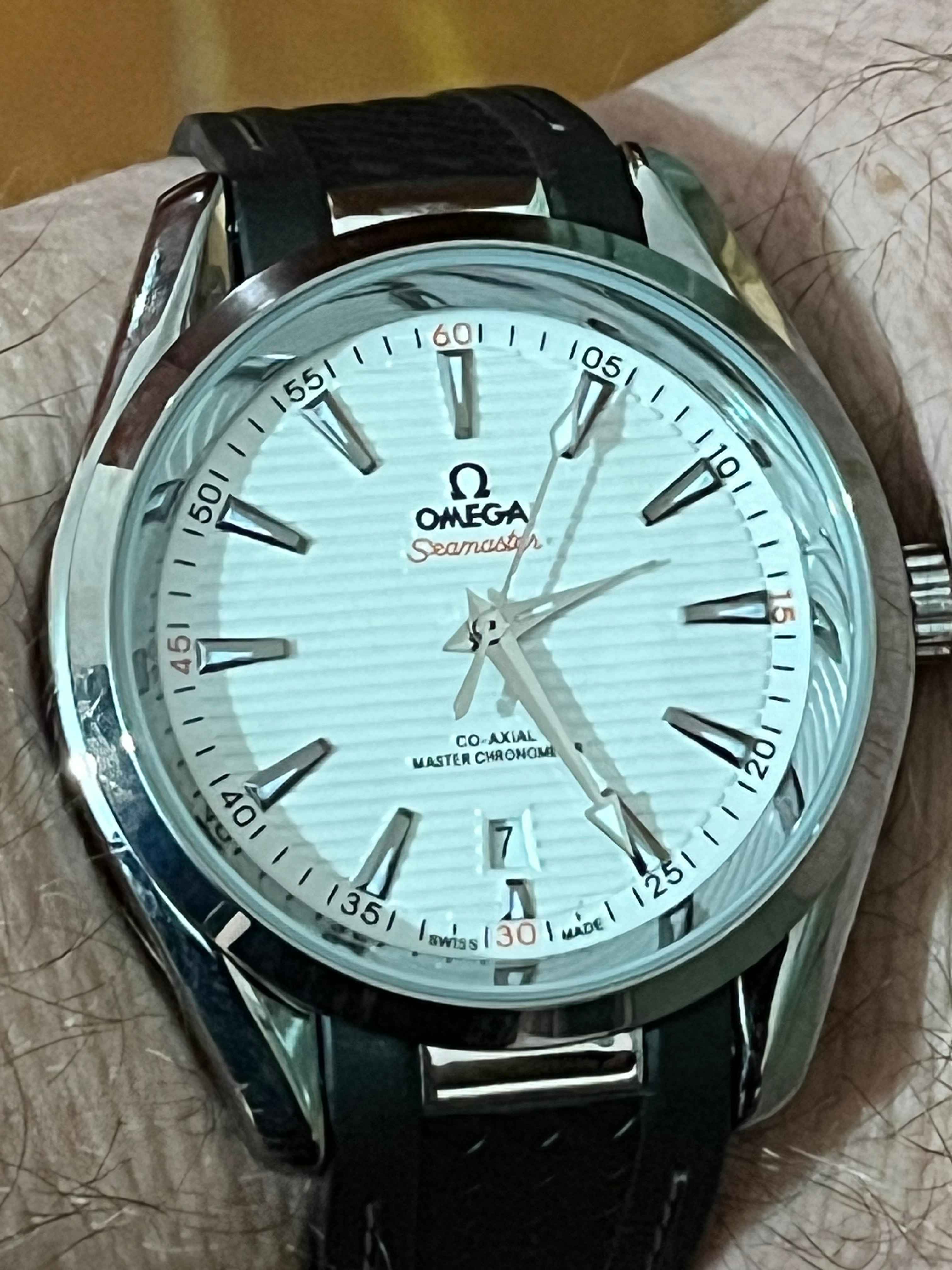 Мужские часы с автоподзаводом, механические, стиль Omega Seamaster