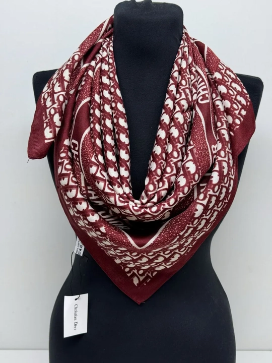 Ayollar ipak ro‘molchasi, hijob, sharf, 90 x 90 sm