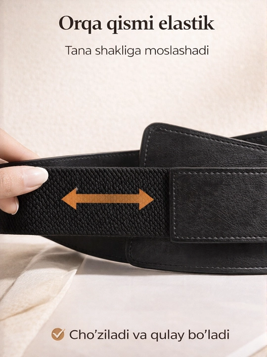 Ayollar kamari – elastik bel kamari, zamonaviy dizayn, ayollar remeni, ayollar uchun remen