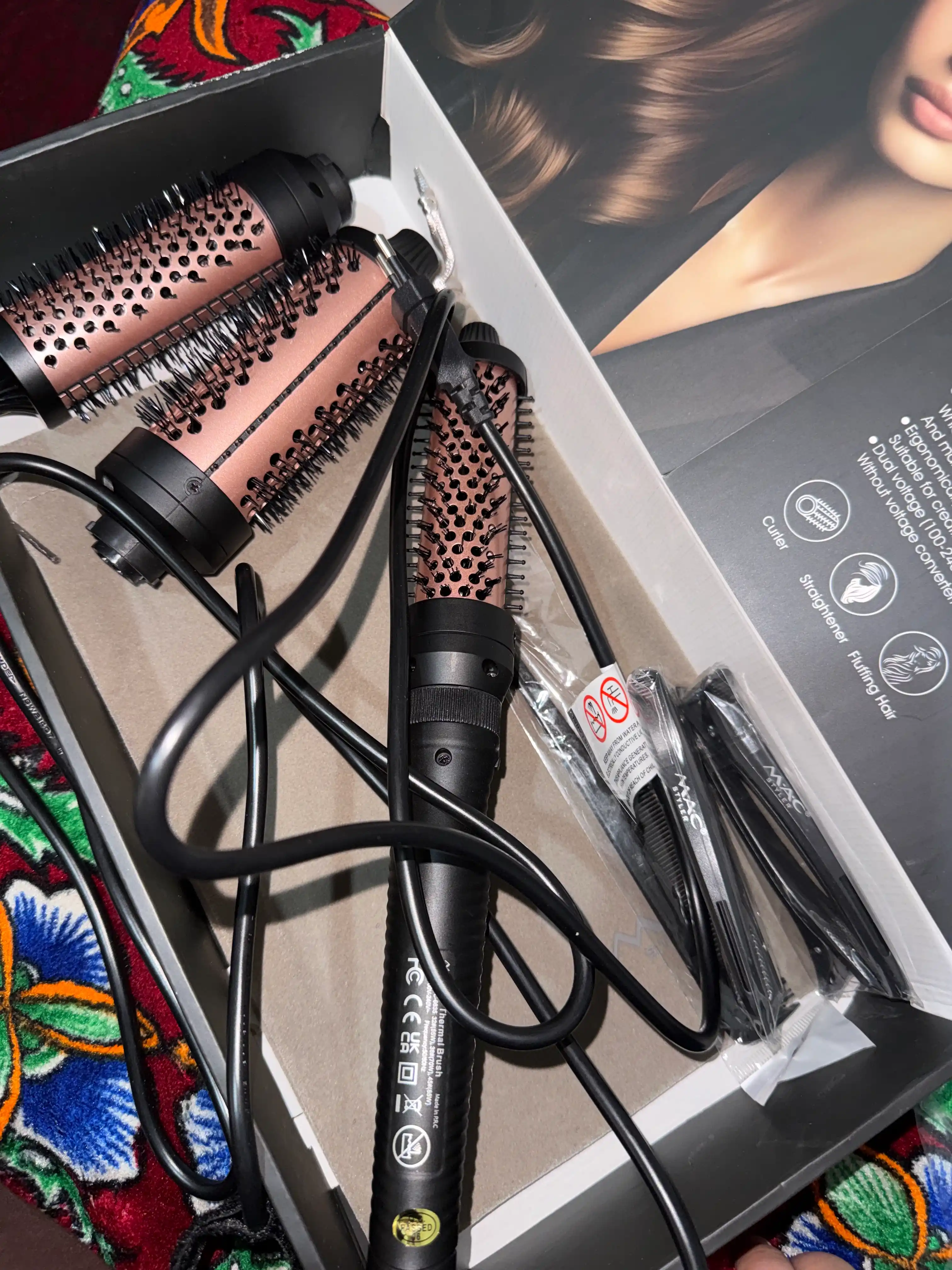 Professional MAC STYLER sochni quritish va ukladka uchun soch quritgich-tarog'i