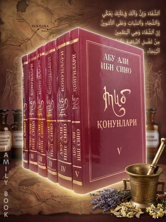 Тиб конунлари - 1, 2, 3, 4, 5-китоблари, Абу Али ибн Сино - 