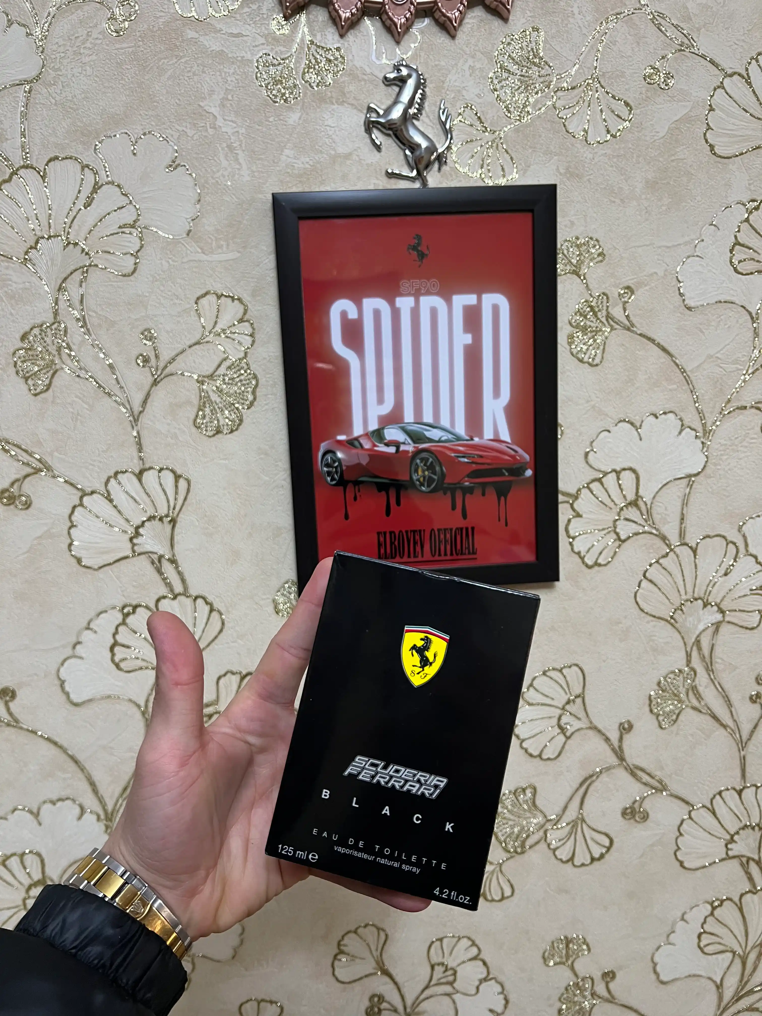 Hams Al Gharam erkaklar uchun parfyumeriya suvi 100 ml Scuderia Black, 125 ml