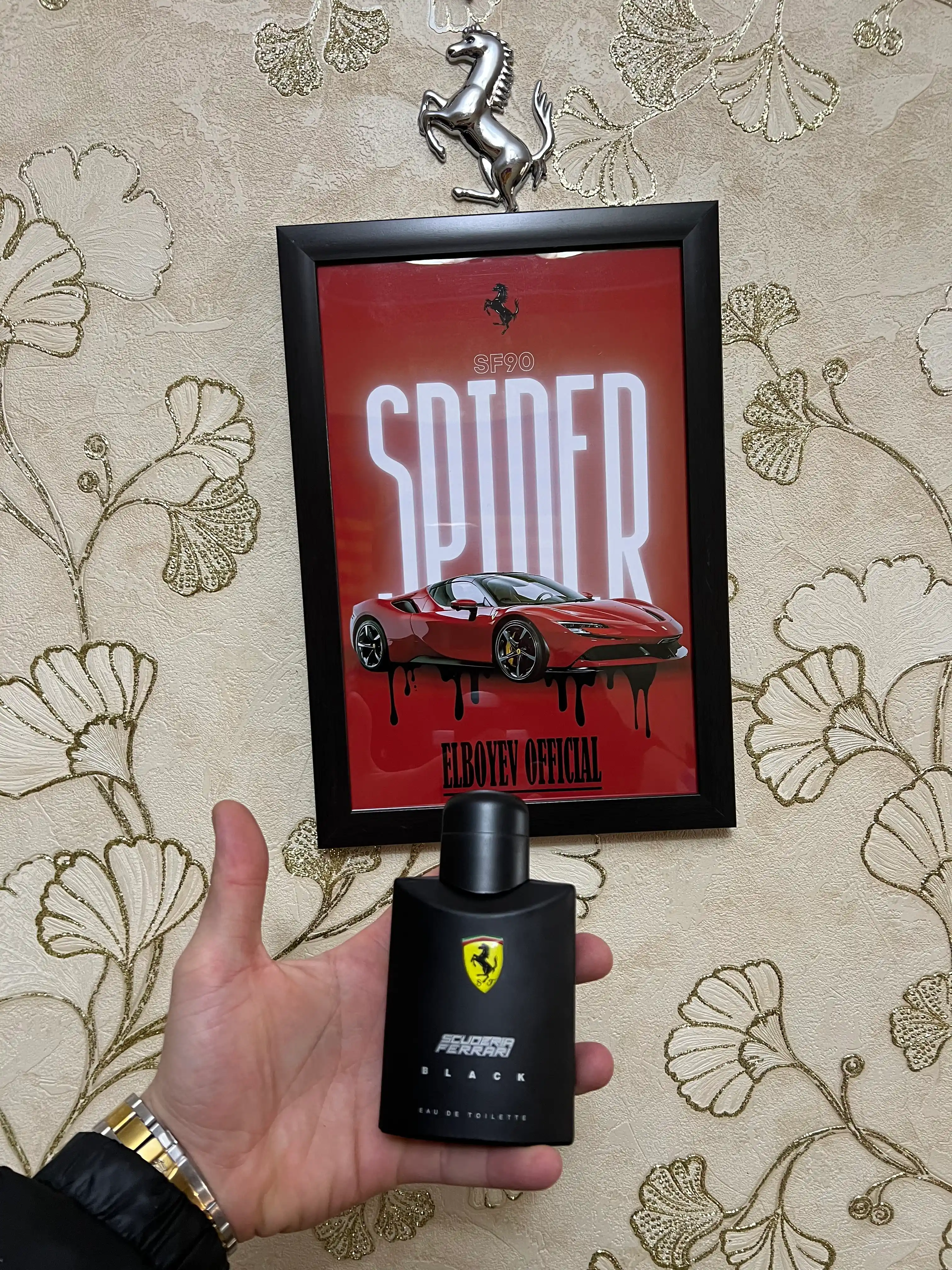 Hams Al Gharam erkaklar uchun parfyumeriya suvi 100 ml Scuderia Black, 125 ml