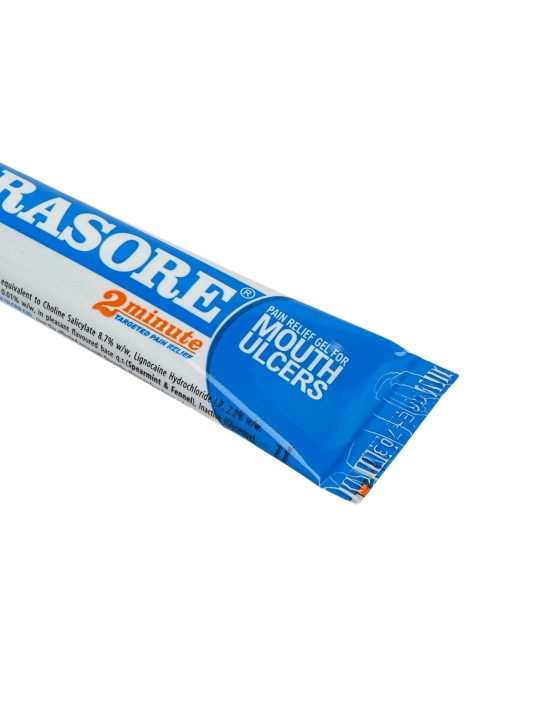 Orasore stomatit va og‘iz bo‘shlig‘i, til va milk yaralarida, 12 g