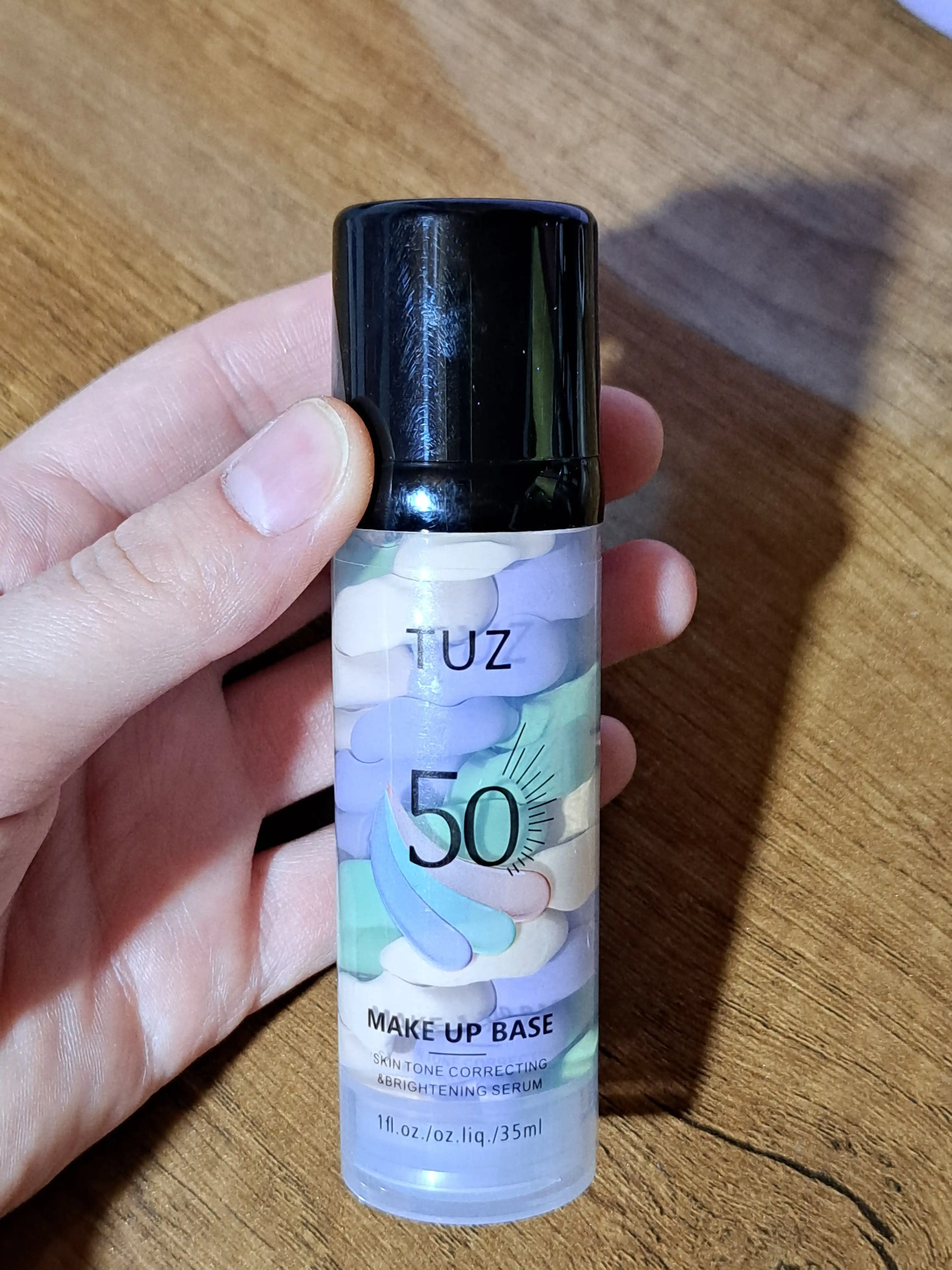 Uch rangli makiyaj uchun TUZ 50 bazasi, yuz praymeri, yuz bo'yanish bazasi, 35 ml