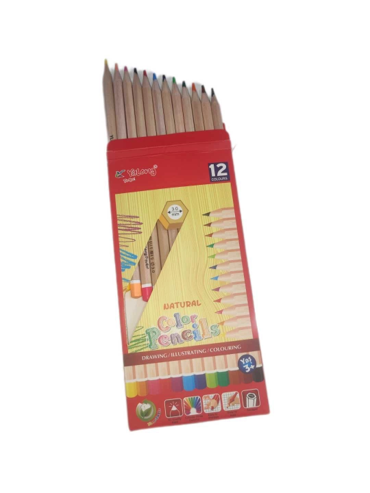 Rangli qalam 12 xil rang Yalong 3.0mm 4.0mm