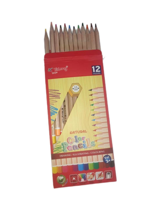 Rangli qalam 12 xil rang Yalong 3.0mm 4.0mm