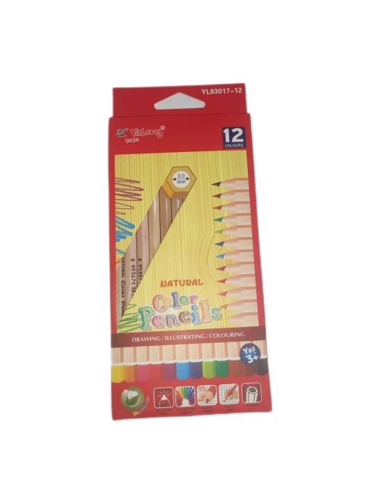 Rangli qalam 12 xil rang Yalong 3.0mm 4.0mm