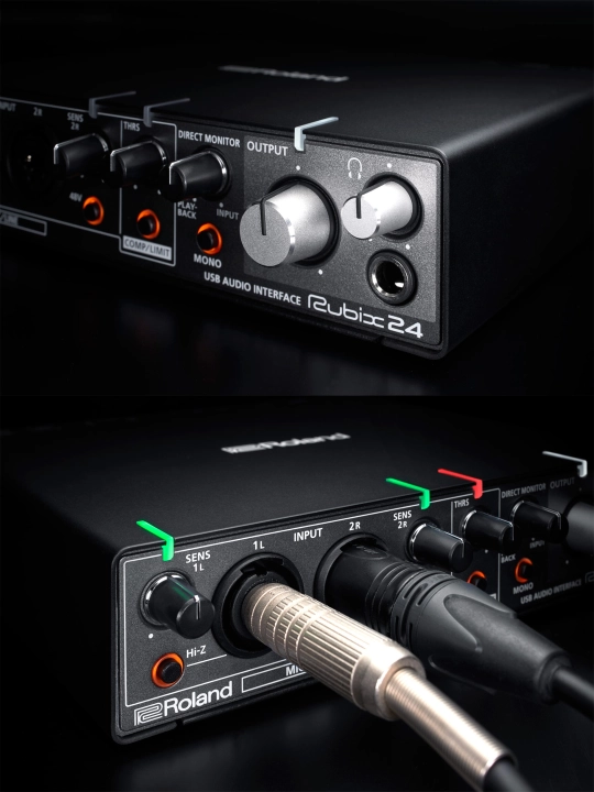 Roland RUBIX 24 audio interfeysi, USB, 2 ta kirish/4 ta chiqish