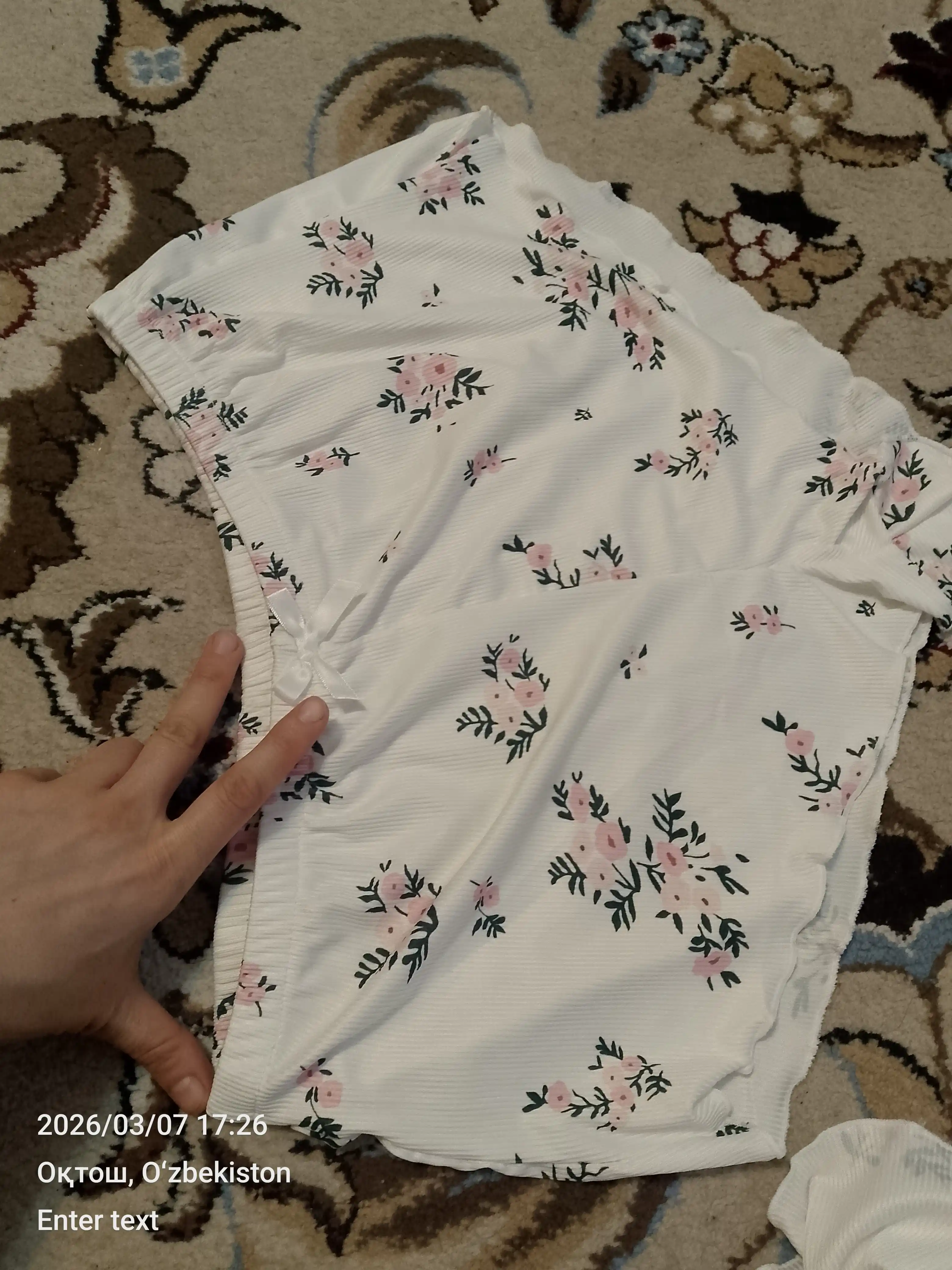 Пижама женская с шортами и топом, комплект двойка для сна и дома, с сердечками