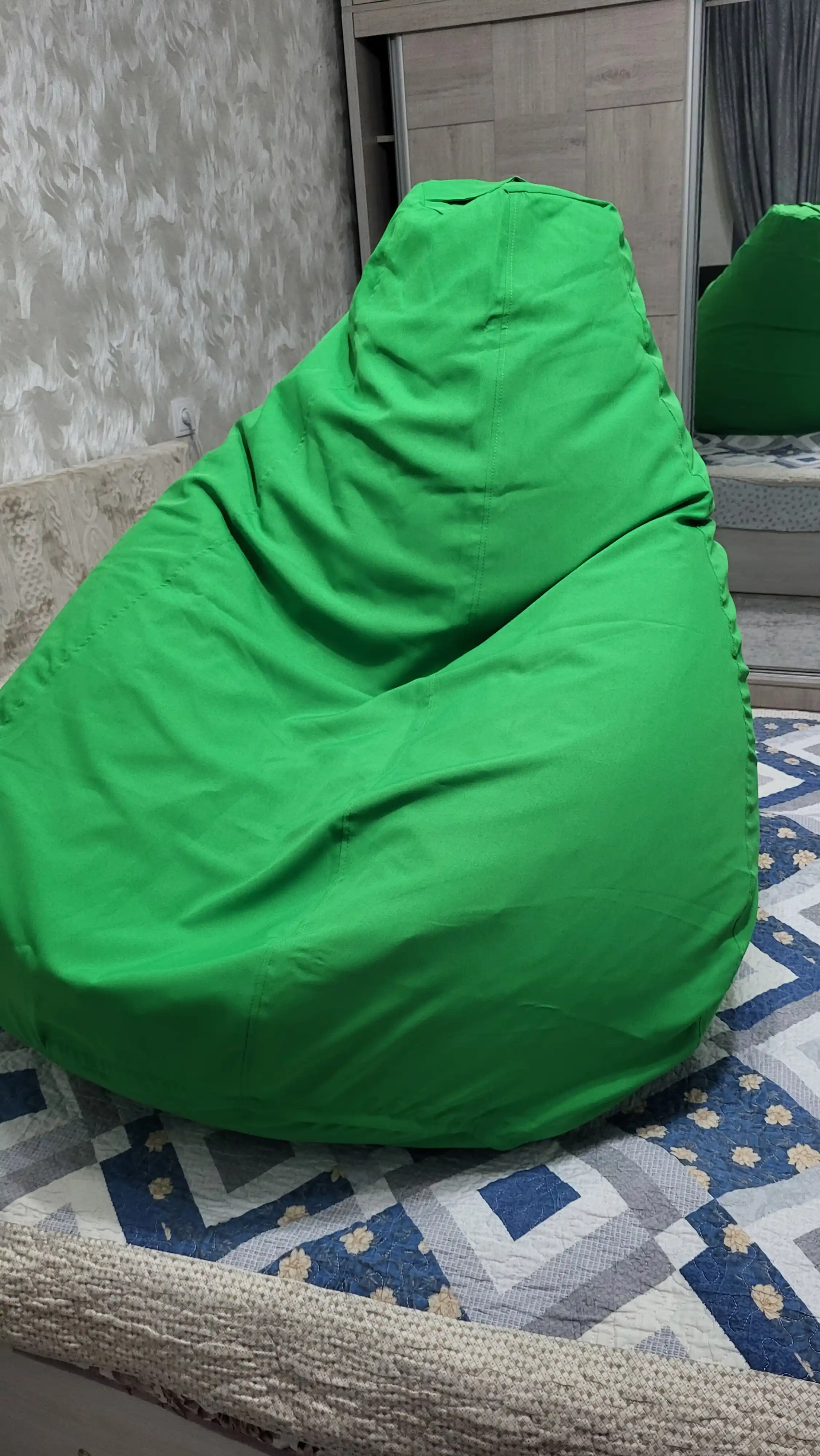 Большой кресло мешок Bean Bag размер XXXXL, мягкий пуфик-бинбег из ткани габардин