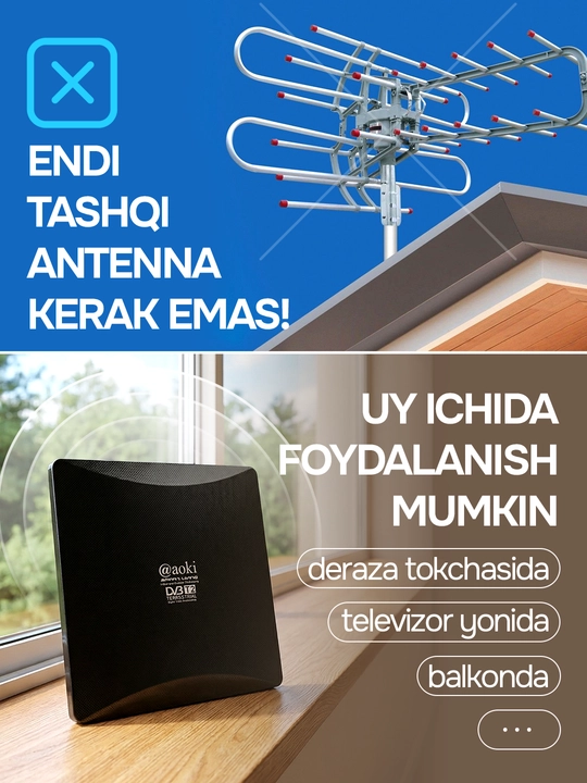 Raqamli antenna televizor uchun hd, tv antena, televizor antenasi