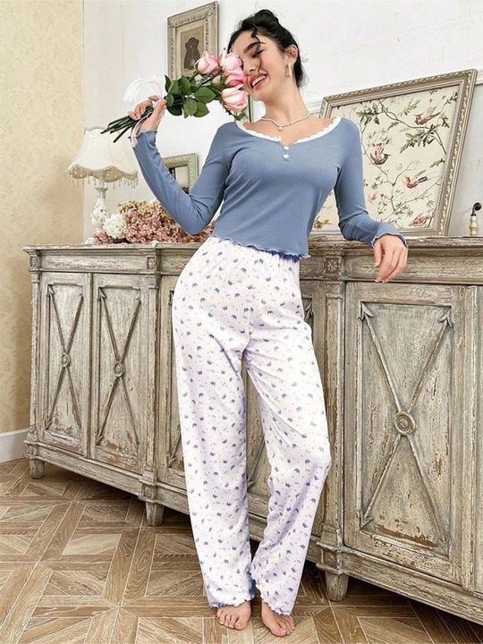 Pijama, ayollar uy kiyimi, yumshoq pijama, cartoon printli pijama M-XXL