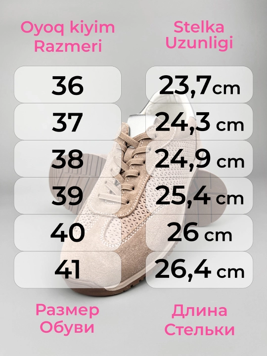 SOLINA ayollar krossovkalari, kuz; tabiiy charm va zamsh, 36-41, 1 razmerga kichik yuradi