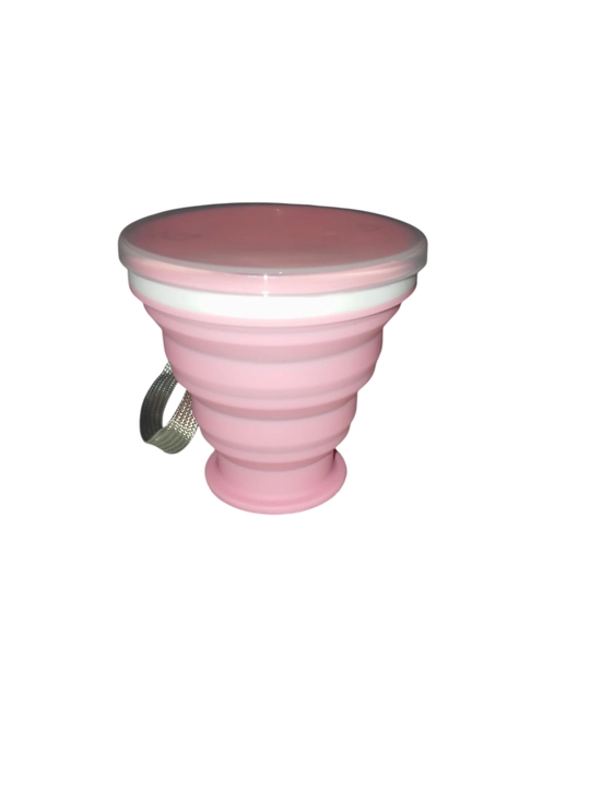 Buklama sayohat stakani, 250/350 ml, silikon BPA Free