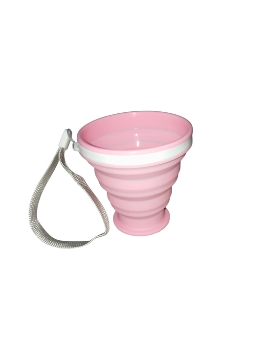 Buklama sayohat stakani, 250/350 ml, silikon BPA Free