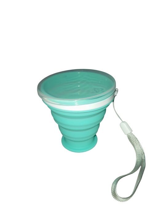 Buklama sayohat stakani, 250/350 ml, silikon BPA Free