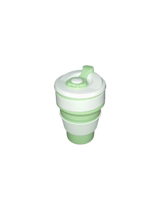 Buklama sayohat stakani, 250/350 ml, silikon BPA Free
