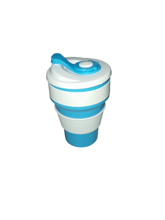 Buklama sayohat stakani, 250/350 ml, silikon BPA Free