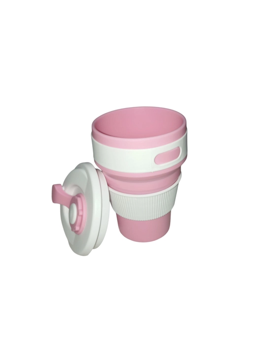 Buklama sayohat stakani, 250/350 ml, silikon BPA Free