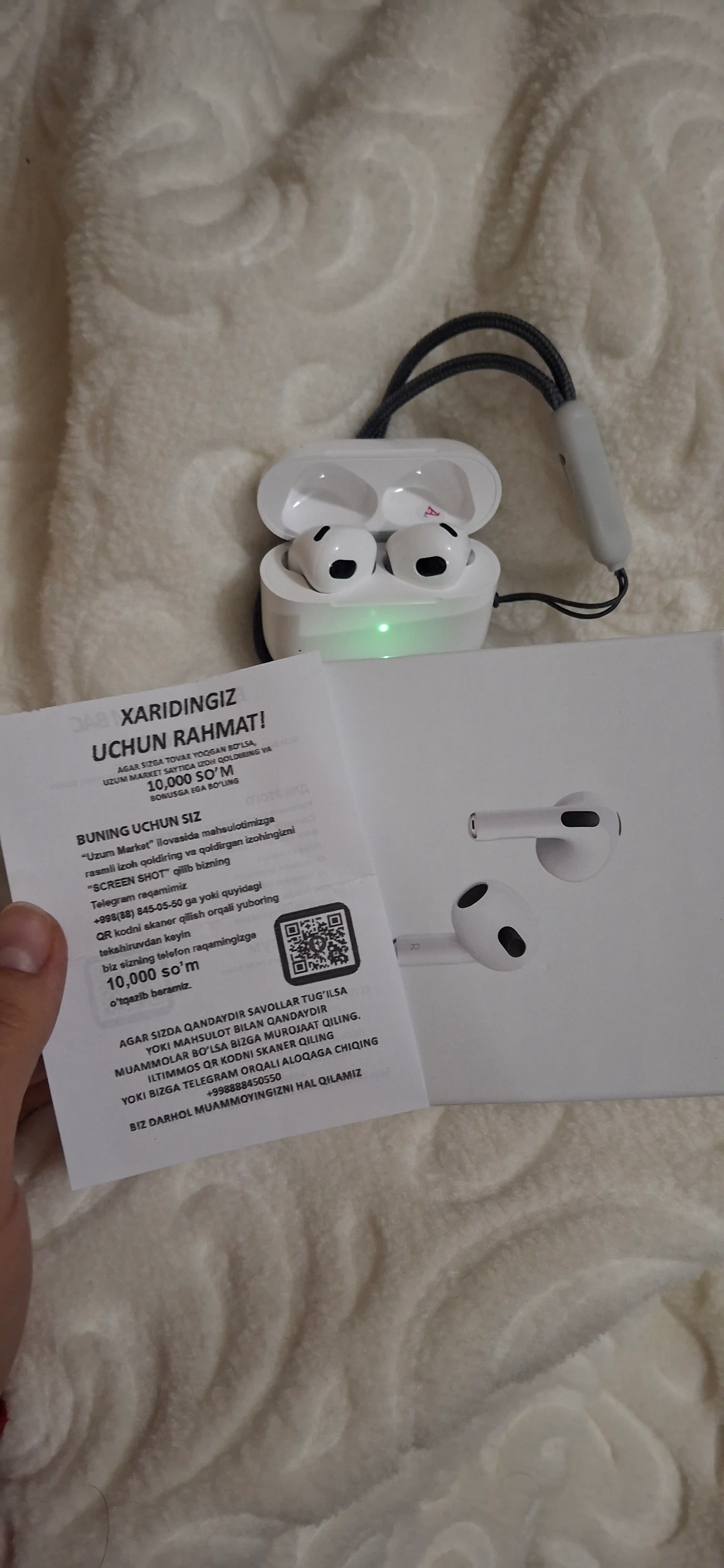 Simsiz quloqchinlar, Pods, iPhone va Android uchun, sensorli