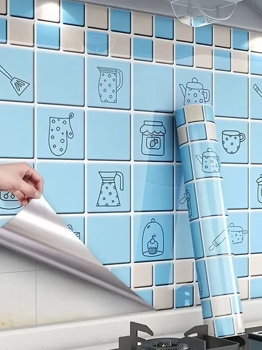 Mebel va devorlar uchun o‘zi yopishadigan plyonka, 0.6 m x 10 m o‘lchamdagi alyuminiy folga