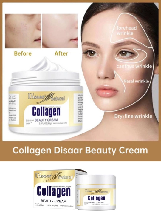 Крем для лица Collagen, отбеливающий, анти-акне и антивозрастной, 4 в 1, 80 г