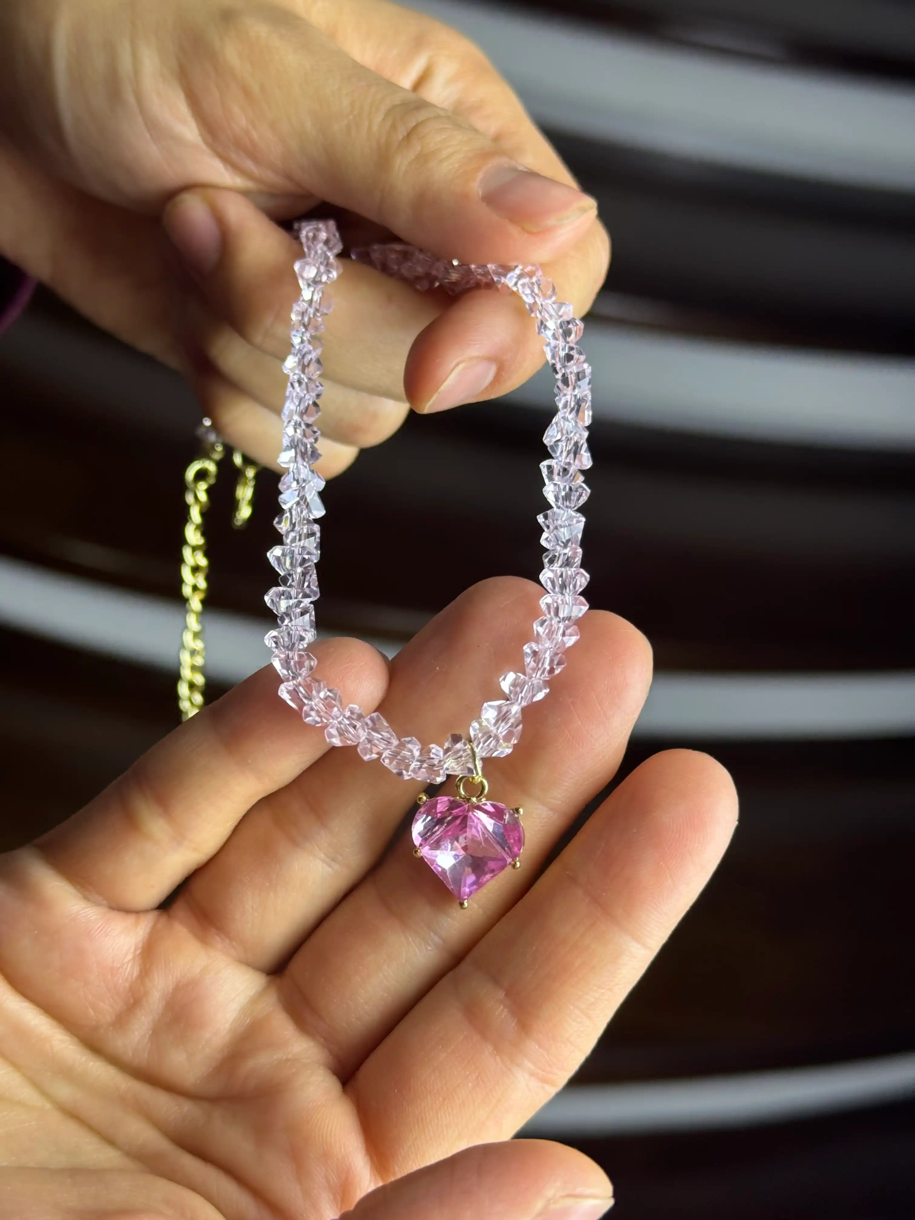 Elegant 4 tasi 1 da choker, ayollar nozik yurak zanjir taqinchoqlari, ayollar marjonlari